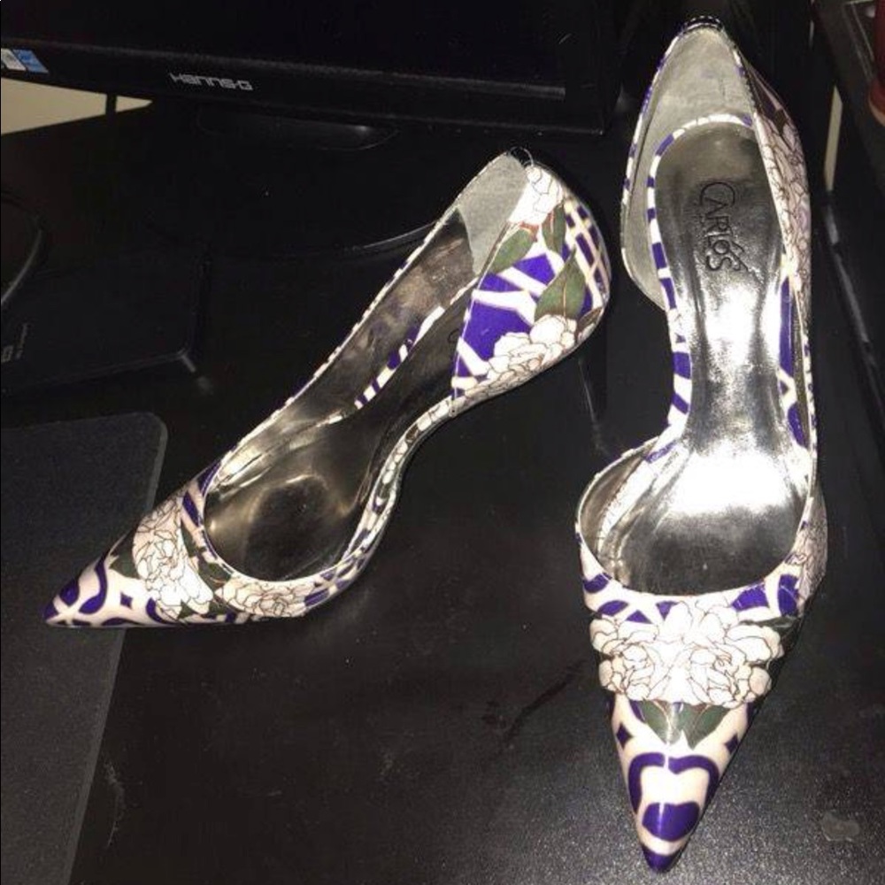 Carlos Santana Floral Heels
